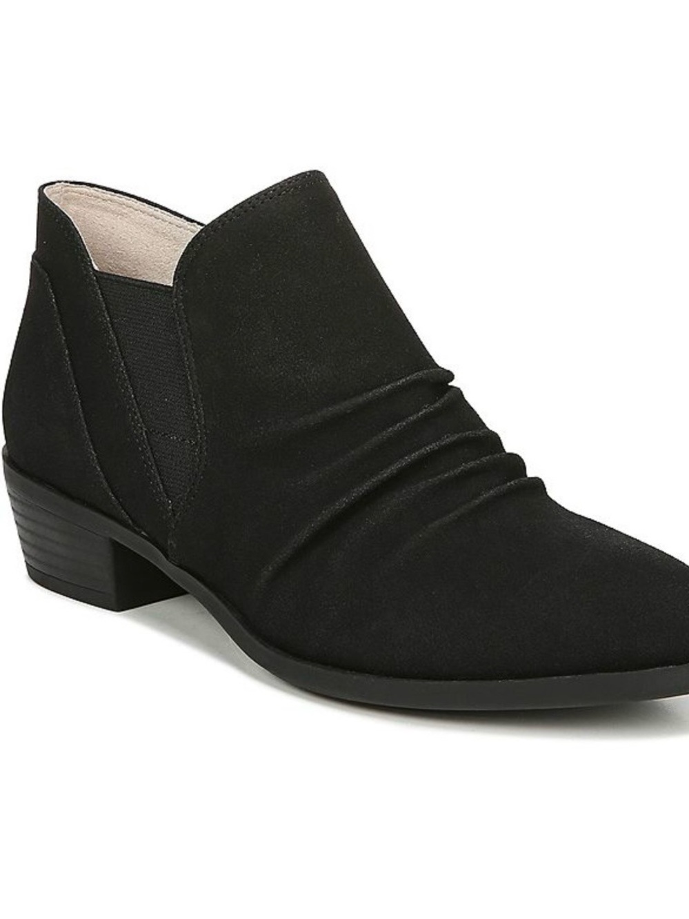 New without tags, life stride, Aurora, black women’s side zip booties size 8W